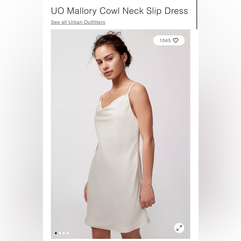 Urban Outfitters Mallory Cowl Neck Slip Dress